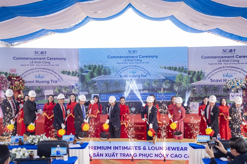 Khởi công Dự án Nhà máy Scavi Hương Trà - Nhà máy thứ 3 của Tập đoàn Scavi tại Huế